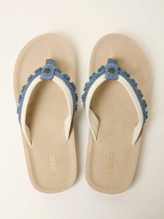 Fat Face FatFace Somerton Blue Flip Flop