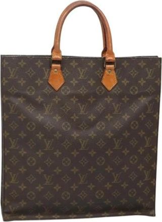 Louis Vuitton Tweedehands Canvas Louis Vuitton tassen - Dames - Vintage Shopper - Bruin - ONE Size - Leer - Vintage