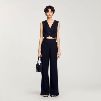 Sandro Sequinned suit trousers