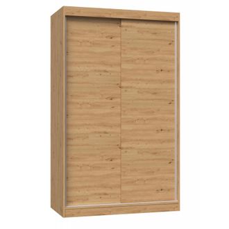 Hucoco Paolo - Armario Con 2 Puertas Correderas - Ancho 120 Cm - Vestidor Con 2 Puertas