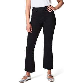 Spanx SPANXshape EveryWear Kick Flare Jeans in Clean Black at Nordstrom Rack, Size Medium P