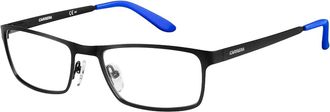 Carrera Mens Ca9911 Rectangular Eyeglasses In Black Blue