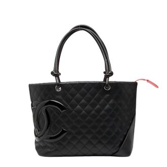 Chanel Black Patent Leather Leather Tote Bag (Pre-Owned)