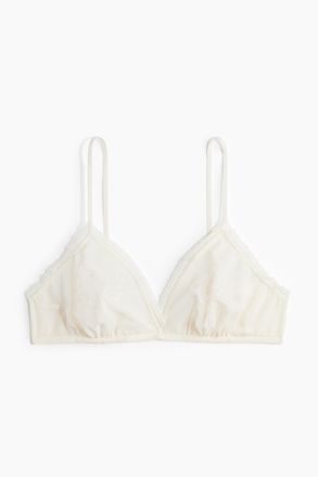 H&M Soft-BH mit Stickereien - White