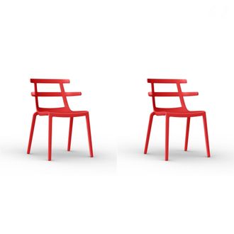 Resol Set 2 Sillas Interior, Exterior Rojo Tokyo Resol