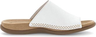 Gabor Witte dameslide-sandalen - Dames - Sandalen - Wit - 39 EU - Schoenen