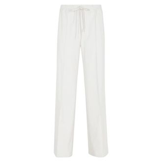 Duno Wide Trousers, female, White, Size: 2XS Pantalone Dritto Relaxed Con Gamba Ampia