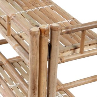 Berkfield Home Stunning 3-tier Bamboo Plant Rack in Brown