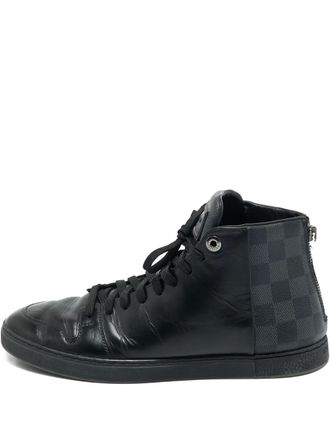 Louis Vuitton Damier Graphite high-top sneakers - Zwart