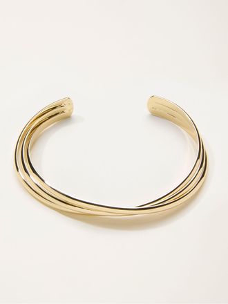 Fat Face FatFace Gold Tone Twist Bangle
