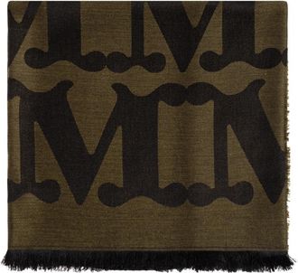 Max Mara Edro Sjaal - Dames - Zijden sjaals - Groen - ONE Size - Wol - Accessoires