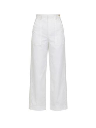 C&acirc;llas Milano Sailor Wide leg pant in White at Nordstrom, Size 2Long It