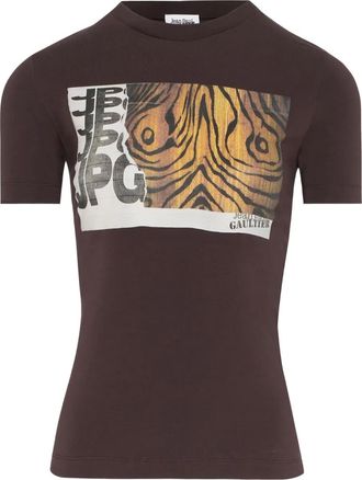 Jean Paul Gaultier T-shirt con stampa - Marrone