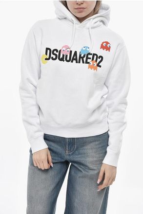 Dsquared2 PAC-MAN Solid-Color Hoodie COOL FIT with Front Print size Xs