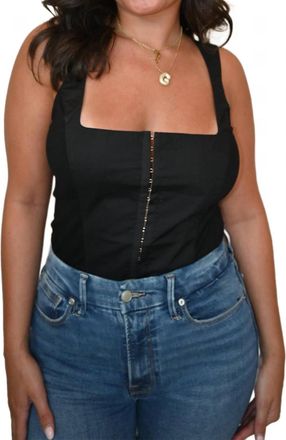 Good American Poplin Corset In Black