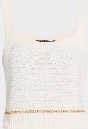 Toccin Daisy Cropped Knit Tank Top