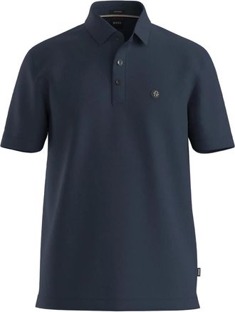 HUGO BOSS Logo-patch Cotton Polo Shirt