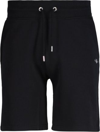 GANT Mens Regular Fit Shield Logo Sweat Shorts - Black Cotton - Size X-Large