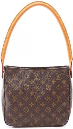 Louis Vuitton Pre-owned Looping MM Monogram Coated Canvas Schoudertas - Dames - Vintage Schoudertas - Bruin - ONE Size - Leer - Vintage