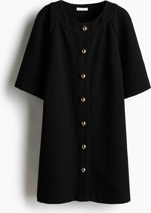 H&M Durchgeknöpftes Kleid - Schwarz
