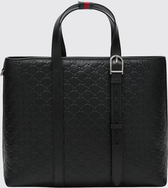 Gucci Borsa a mano tote in pelle GG Gucci