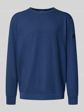 Tom Tailor Regular Fit Langarmshirt aus Baumwoll-Mix in Blau, Größe XXXL