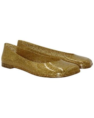 Loewe Womens Pvc + Paulas Ibiza Glittered Ballet Flat (Authentic Pre-Loved)