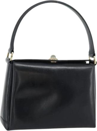 Gucci Pre-owned Hand Bag - Dames - Vintage Handtas - Zwart - ONE Size - Leer - Vintage