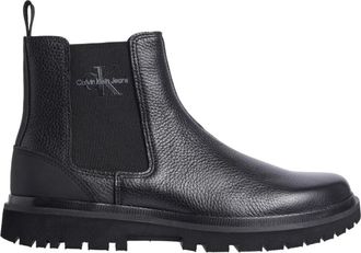 Calvin Klein Jeans Zwarte Chelsea Enkellaarzen voor Mannen - Heren - Chelseaboots - Zwart - 41 EU - Schoenen