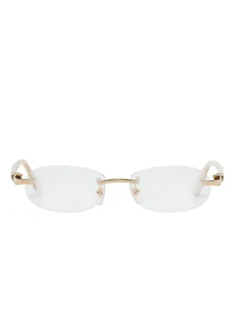 Cartier CT0455OJ rectangle-frame glasses - unisex - Acetate/Metal - One Size - White