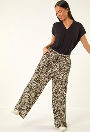 Roman Animal Wide Leg Trouser