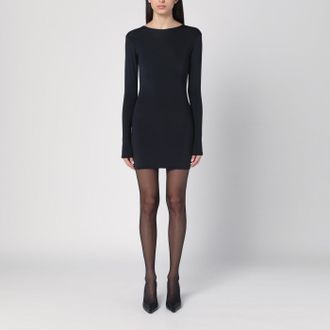 Entire studios Mini black dress in nylon blend