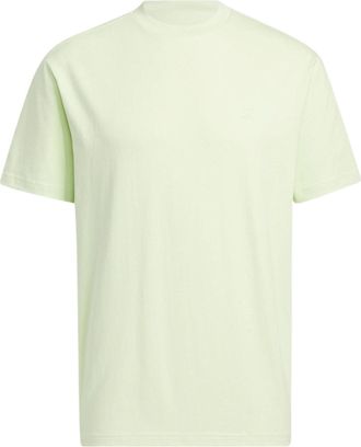 adidas neo Solid Color Round Neck Sports Short Sleeve Light Green T-Shirt HS6816