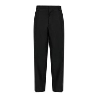 Jil Sander Pantaloni in Lana Canvas - - Trousers - Uomo - Nero - S