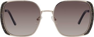 Guess Brown Gradient Square Ladies Sunglasses GF6175 32F 56