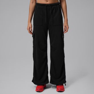 Nike Jordan Womens Jordan Brooklyn Fleece Cargo Pants in Black | IF1060-010