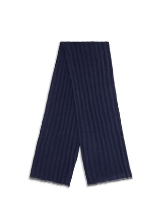 Brunello Cucinelli Mens Cashmere Scarf Navy Kashmir-Capra Hircus Kashmir/capra Scarfs
