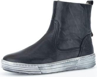 Gabor Womens classic ankle boots, replaceable footbed, lambskin, Black 57, 4 UK