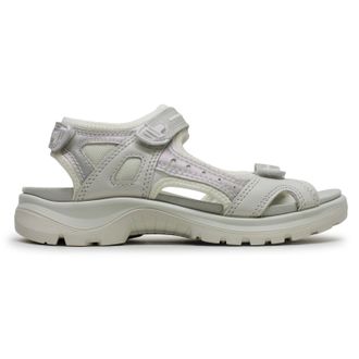 Ecco Ecco Offroad 069563 Leather Textile Womens Comfort Sandals - White Iridescent - Size:UK 5-5.5