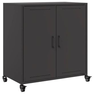 Berkfield Home Sideboard Black 68.5x39x72 cm Steel
