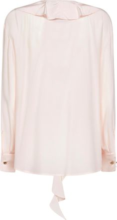 Max Mara Womens Blouse Mstepica Pink Silk Shirt