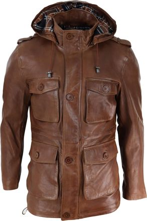 TruClothing Duffle Coat Safari Detachable Hood