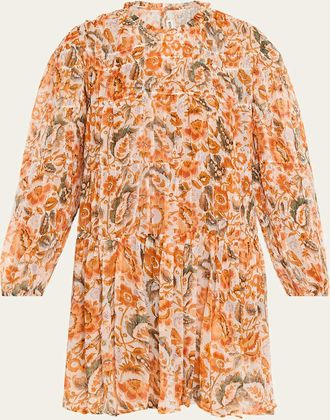 Alix of Bohemia Juno Topaz Flower Mini Dress