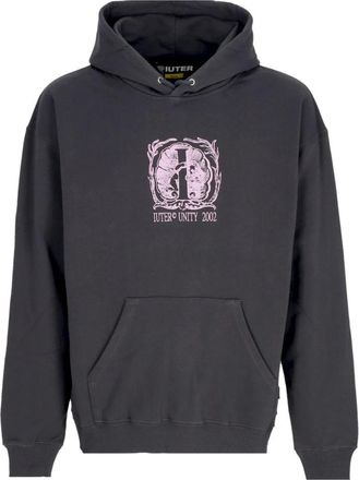 Iuter Lichte Hoodie met Voorzak - Heren - Hoodies - Grijs - M - Katoen - Hoodies & sweatvesten