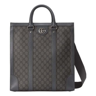 Gucci Ophidia Medium Tote Bag Grey Black 731793-UULHK-8576