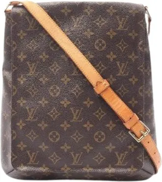 Louis Vuitton Pre-owned Cross Body Bags, female, Brown, Size: ONE SIZE Pre-owned Musette Monogram Coated Canvas Shoulder Bag