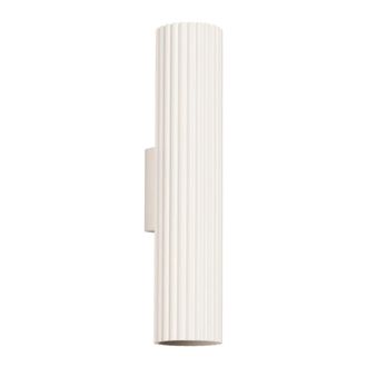 Wonderlamp Aplique de pared de aluminio beige con 2 luces con 2 focos orientables