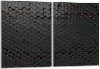 OEM Placa Protectora De Vidrio Para Estufa 2x40x52 Negra