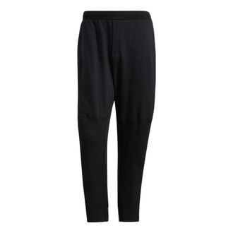 adidas Mens adidas Solid Color Straight Casual Sports Pants/Trousers/Joggers Black HE9894