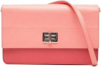 Prada Pre-owned Cross Body Bags, female, Pink, Size: ONE SIZE Pre-owned Wallet on Strap